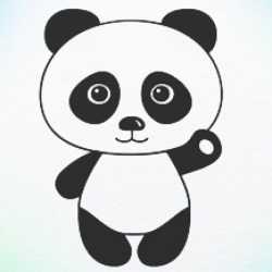 How to draw panda bear | Panda Crafts | Panda drawing, Panda craft ...