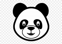 Panda Bear Head Clipart - Png Download (#182827) - PinClipart