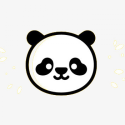Cute Panda Head Round, Cute Clipart, Panda Clipart, Head Clipart PNG ...