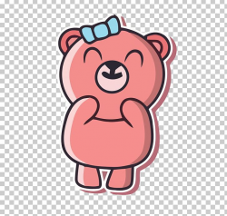 Teddy Bear Giant Panda Pink Smile PNG, Clipart, Animals, Area, Art ...