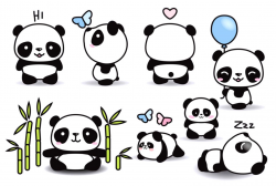 Cute Panda Clipart | Wallpapers for Fun