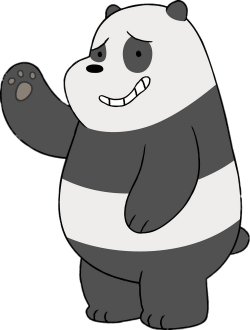 We Bare Bears Panda Waving transparent PNG - StickPNG