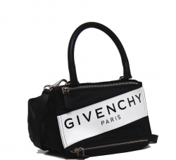 Givenchy New Small Logo Pandora Nylon Black Polyamide/Acrylic Cross Body  Bag 56% off retail