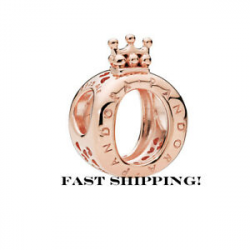 Details about Authentic Pandora Rose Logo Crown O Charm Pendant 787401
