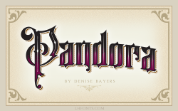 Letterhead Fonts / LHF Pandora / Vintage Fonts
