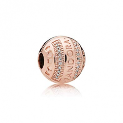 Pandora Rose Logo Hearts Clip Charm 787433CZ