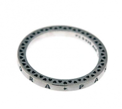 Amazon.com: PANDORA Logo Ring, Silver With Clear CZ ...