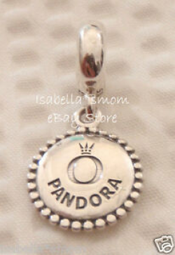 Details about PANDORA Logo UNFORGETTABLE MOMENT Engravable DANGLE/Hanging  Charm~Bead 791169