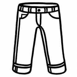 pants Jeans clipart black and white pencil in color jeans ...