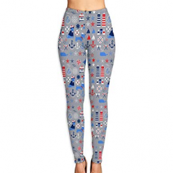 Amazon.com: Norman&New Women\'s Womens Pants Anchor Nautical ...