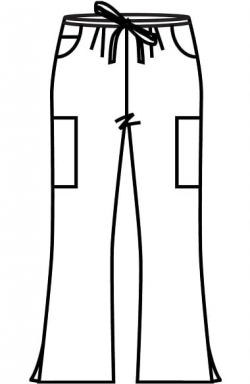 Women\'s Modern Fit Flare Leg Cargo Scrub Pants