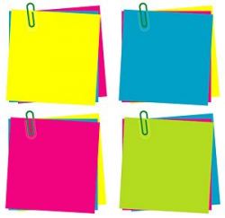 Color Memo Paper Clipart Picture Free Download