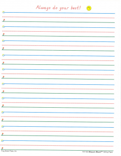 Lined paper writing paper with lines for kindergarten clip ...