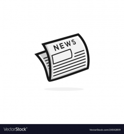 Newspaper logo icon clipart