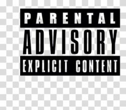 Parental advisory explicit content text transparent ...