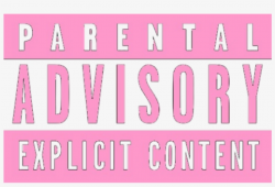 Parentaladvisory Explicitcontent Tag Censured Pink - Pink ...