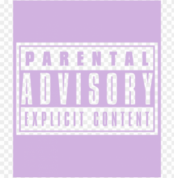 parental advisory png white PNG image with transparent ...