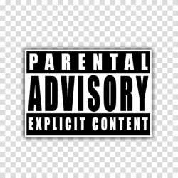 Parental Advisory Music industry Sticker, others transparent ...