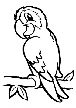 Parrot Clipart Black And White Hd | Letters for Parrot ...
