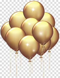 Balloon Gold Party , balloon transparent background PNG ...