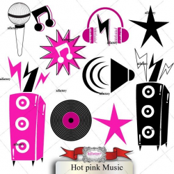 Sweet Sixteen\'s retro musical collection - Cliparts and ...