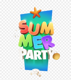 Clipart Summer Party - Summer Party Logo Png Transparent Png ...