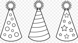 Black And White Book clipart - Birthday, Hat, Party ...