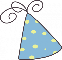 Blue Party Hat clip art on | Clipart Panda - Free Clipart Images