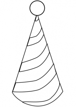 Party Hat coloring page | Free Printable Coloring Pages