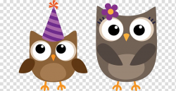 Owl Birthday cake Party, Simple hand-painted cartoon owl hat ...