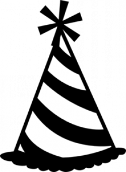 Partyhat Bw Plain PNG, SVG Clip art for Web - Download Clip ...