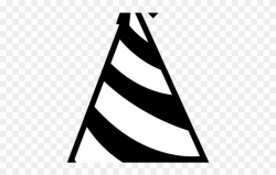 Birthday Hat Clipart Svg - Birthday Hat Clipart Black And ...