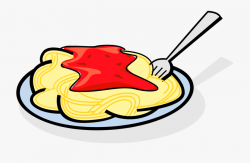 Plate Of Spaghetti Clipart - Transparent Background ...