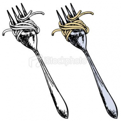Sketchy Style Fork With Spaghetti in 2019 | Spaghetti, Food ...