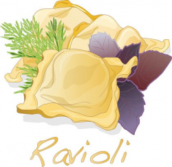 Ravioli pasta isolated Clipart Image | +1,566,198 clip arts