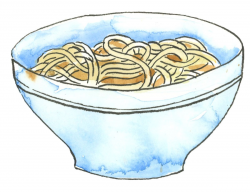 Jamie Hansen - Watercolor Doodles - noodle bowl watercolor ...