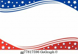 Patriotic Border Clip Art - Royalty Free - GoGraph