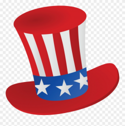 Free Clipart Of A Patriotic American Top Hat - Transparent ...