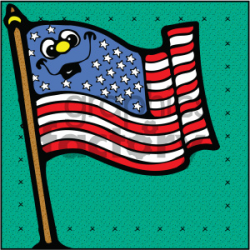vector art patriotic flag 003 c clipart. Royalty-free clipart # 404722