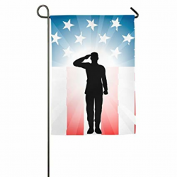 Amazon.com : field tree Veterans Day Soldier In Front Of Flag ...