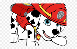 Head Clipart Paw Patrol - Paw Patrol Marshall Clip Art - Png ...