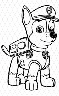 Chase Paw Patrol Silhouette Cricut Cut | SOIDERGI