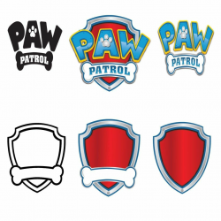 Paw Patrol Marshall Silhouette 23 With Paw Patrol Logo Template With ...