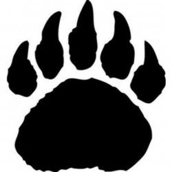 Polar bear paw print clipart - WikiClipArt
