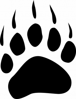 Bearcat Paw Clip Art | bear paw tracks free cliparts that ...