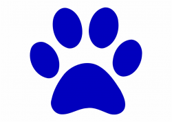 True Blue Paw Print Png Clip Art - Blue Paw Print Logo ...