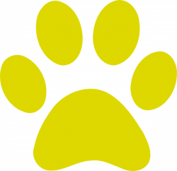 Gold Paw Print Clip Art N4 free image