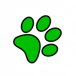 Green Paw Print Clip Art at Clker.com - vector clip art ...