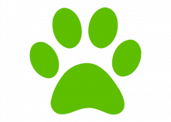 Paw Print Free Cat Graphic Green Clip Art Images Transparent ...