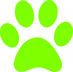 Green Paw Print Clip Art at Clker.com - vector clip art ...